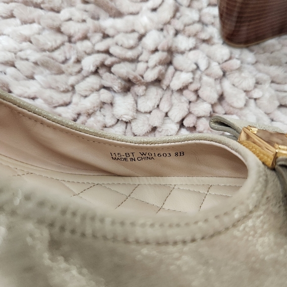 Cole Haan Tali Grand.OS Bow Wedge, Color: Cream/Gold, Size: 8 - Picture 10 of 11